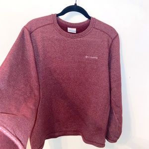 Maroon Lightweight Columbia Crew Sweatshirt szS